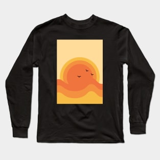 Abstract Sunset Long Sleeve T-Shirt